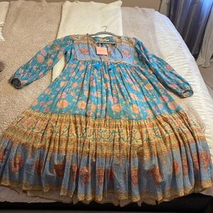 Spell Love Story Boho Dress.  S sky blue